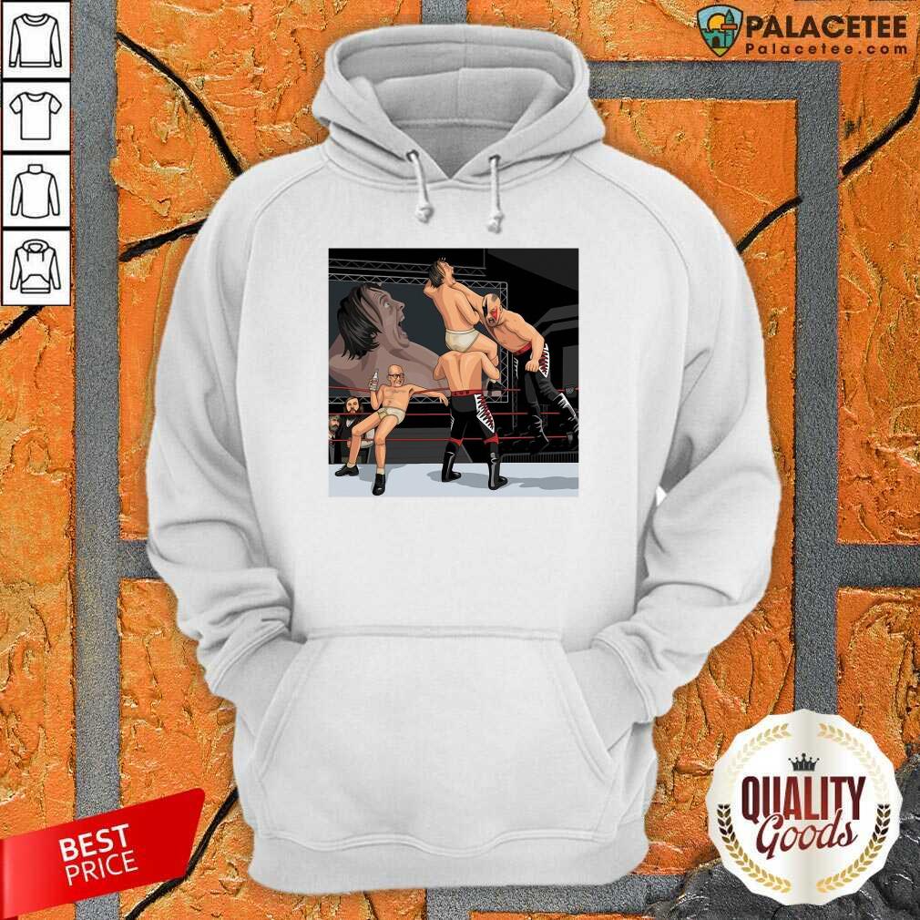 Original Jim’ll Paint It Eddie And Richie Vs Legion Of Doom Art Print Shirt