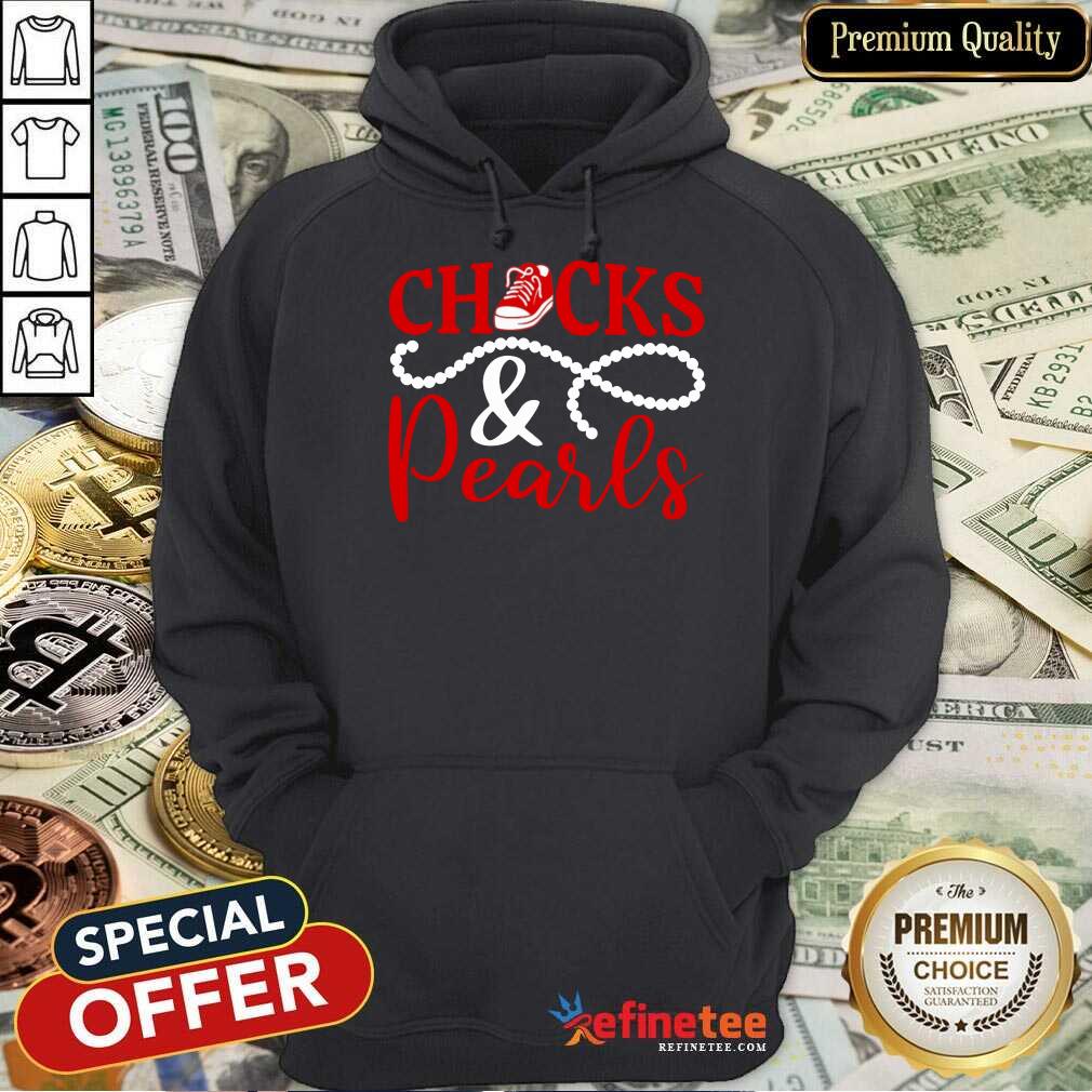 Original Red Chucks And Pearls 2021 Shirt