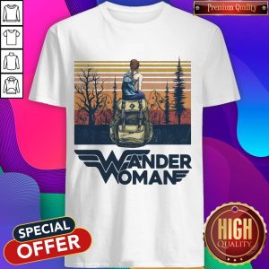 Premium Camping Wander Woman Vintage Retro Shirt