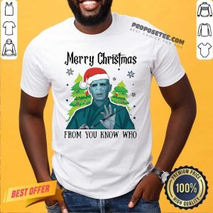 Hot Voldemort Merry Christmas From You Know Who Shirt