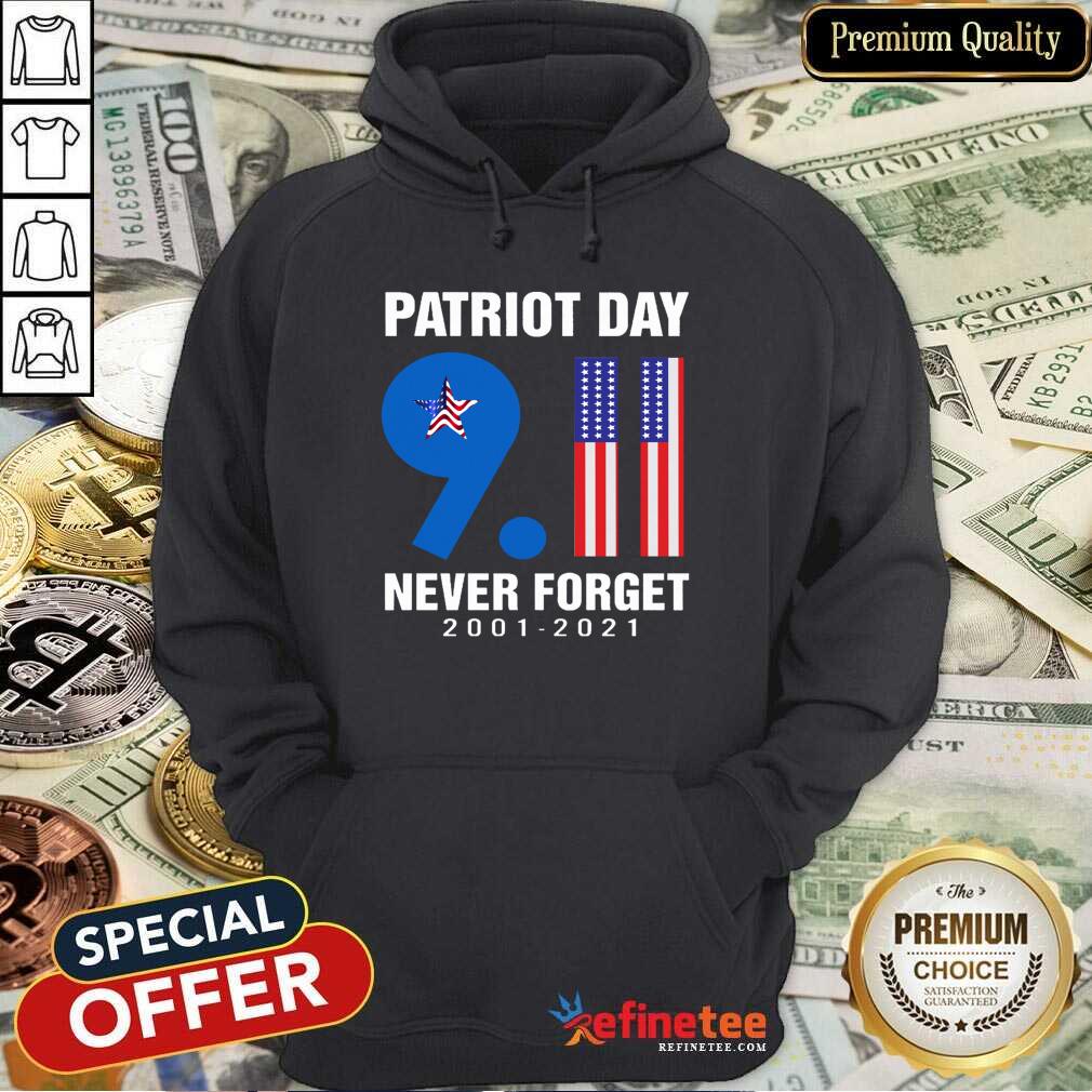 Patriot Day 9.11 Never Forget 2001-2021 American Flag Shirt