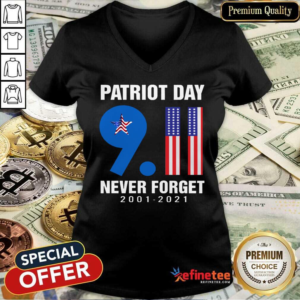 Patriot Day 9.11 Never Forget 2001-2021 American Flag Shirt