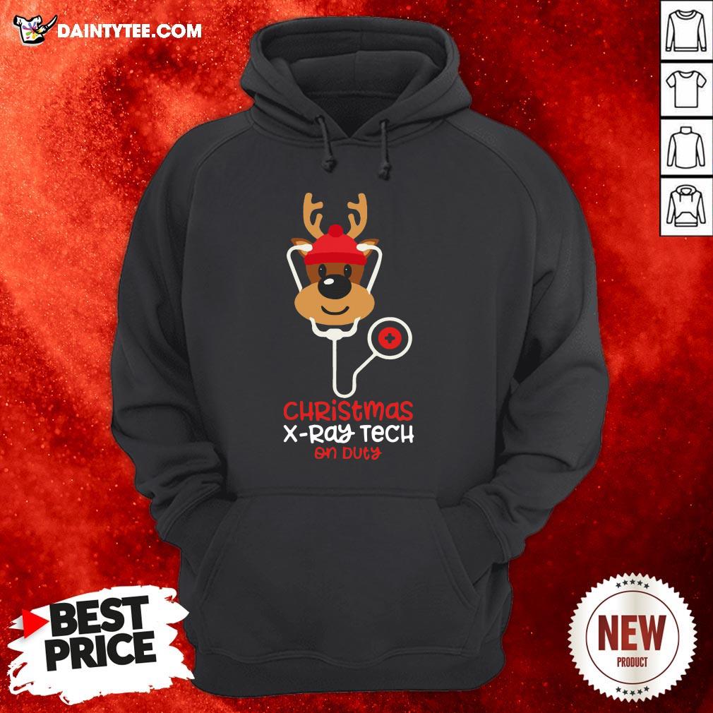 Perfect Christmas X ray Tech Reindeer Nurse On Duty Shirt