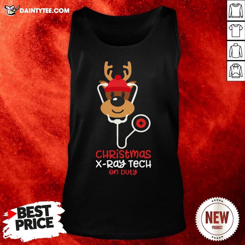 Perfect Christmas X ray Tech Reindeer Nurse On Duty Shirt