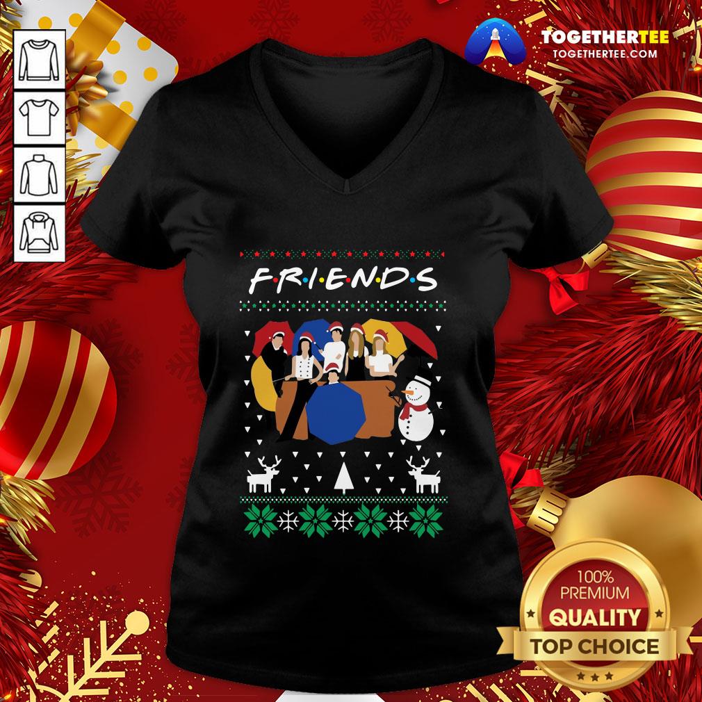 Perfect Friends And Snowman Christmas Ugly Shirt