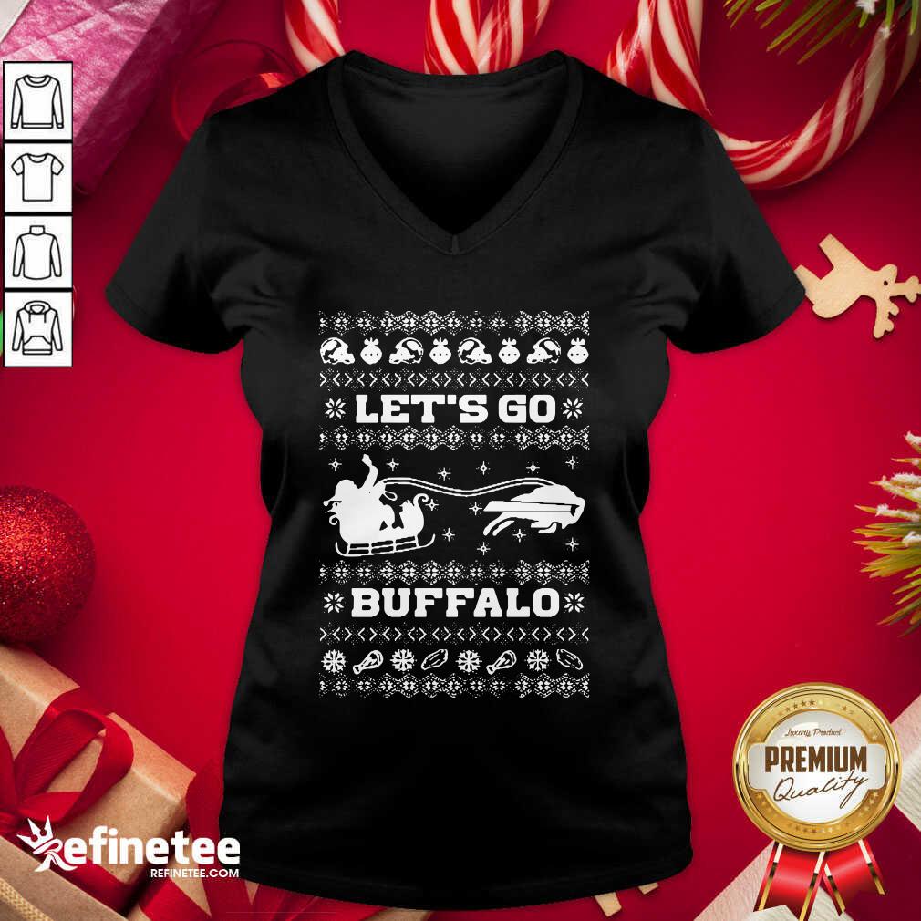 Perfect Let Go Buffalo Bills Ugly Christmas Shirt