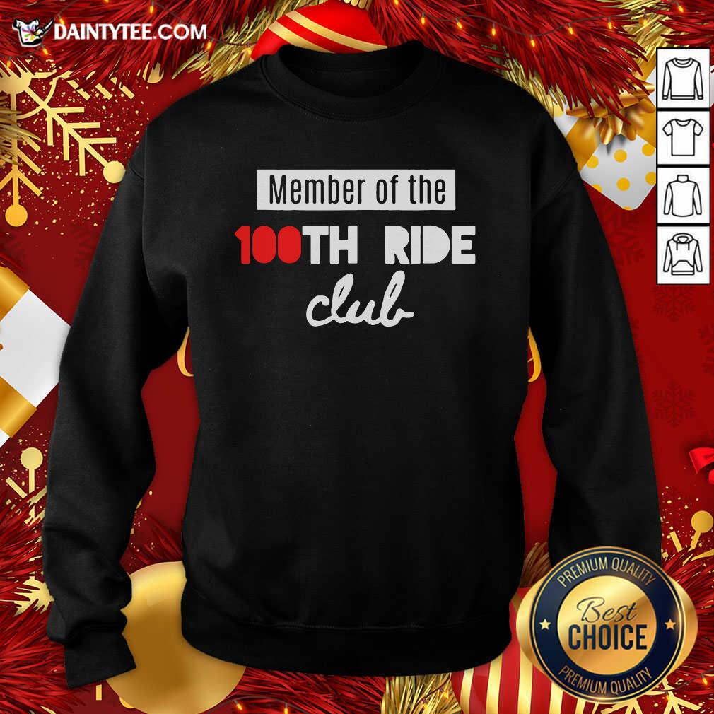 Perfect Member Of The 100th Ride Club Spin Or Cycling Class Shirt