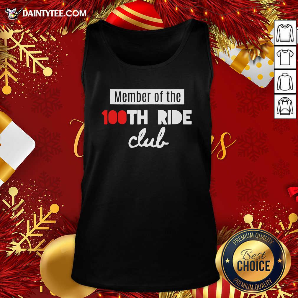 Perfect Member Of The 100th Ride Club Spin Or Cycling Class Shirt