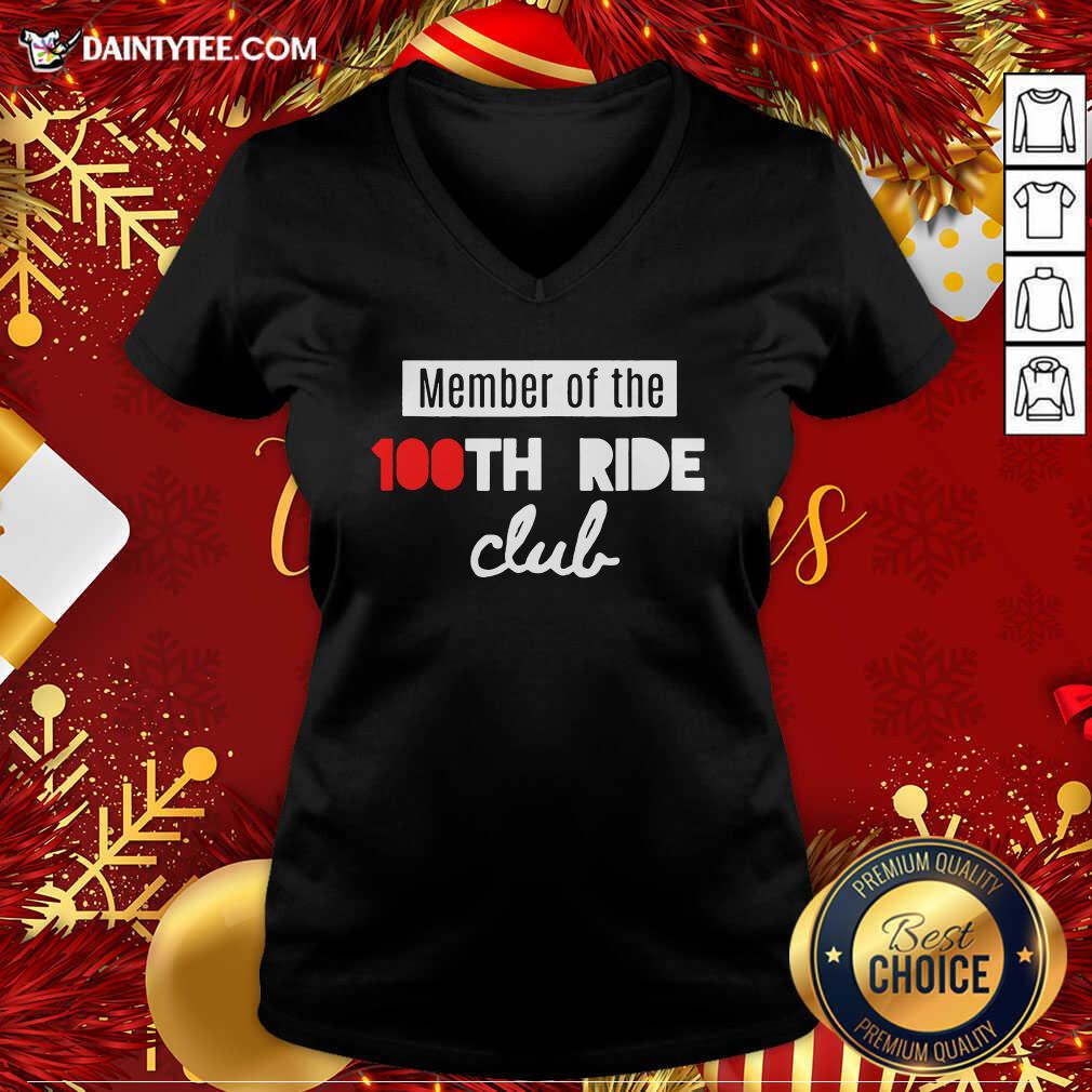 Perfect Member Of The 100th Ride Club Spin Or Cycling Class Shirt