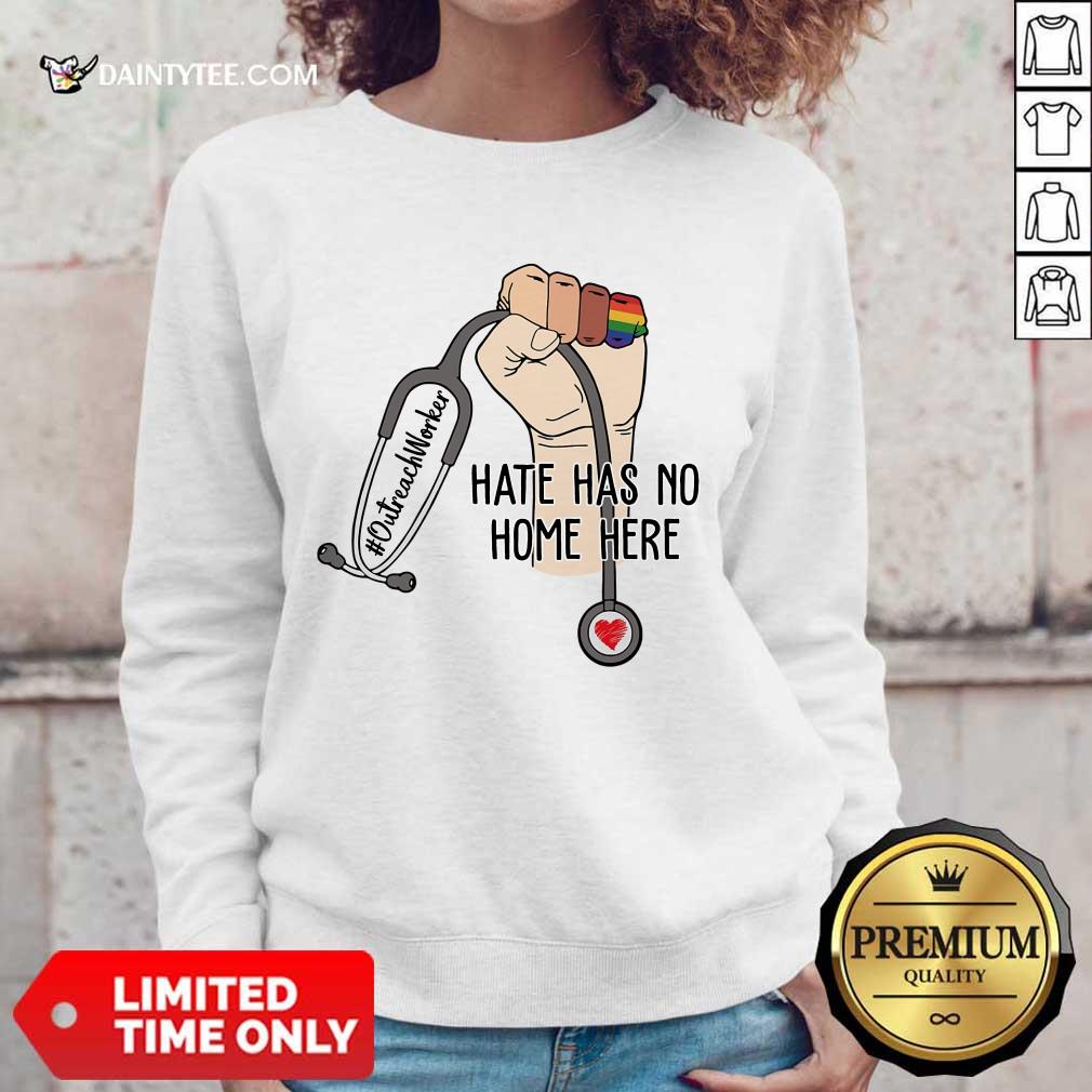 Perfect Outreach Worker Hate Has No Home Here Shirt