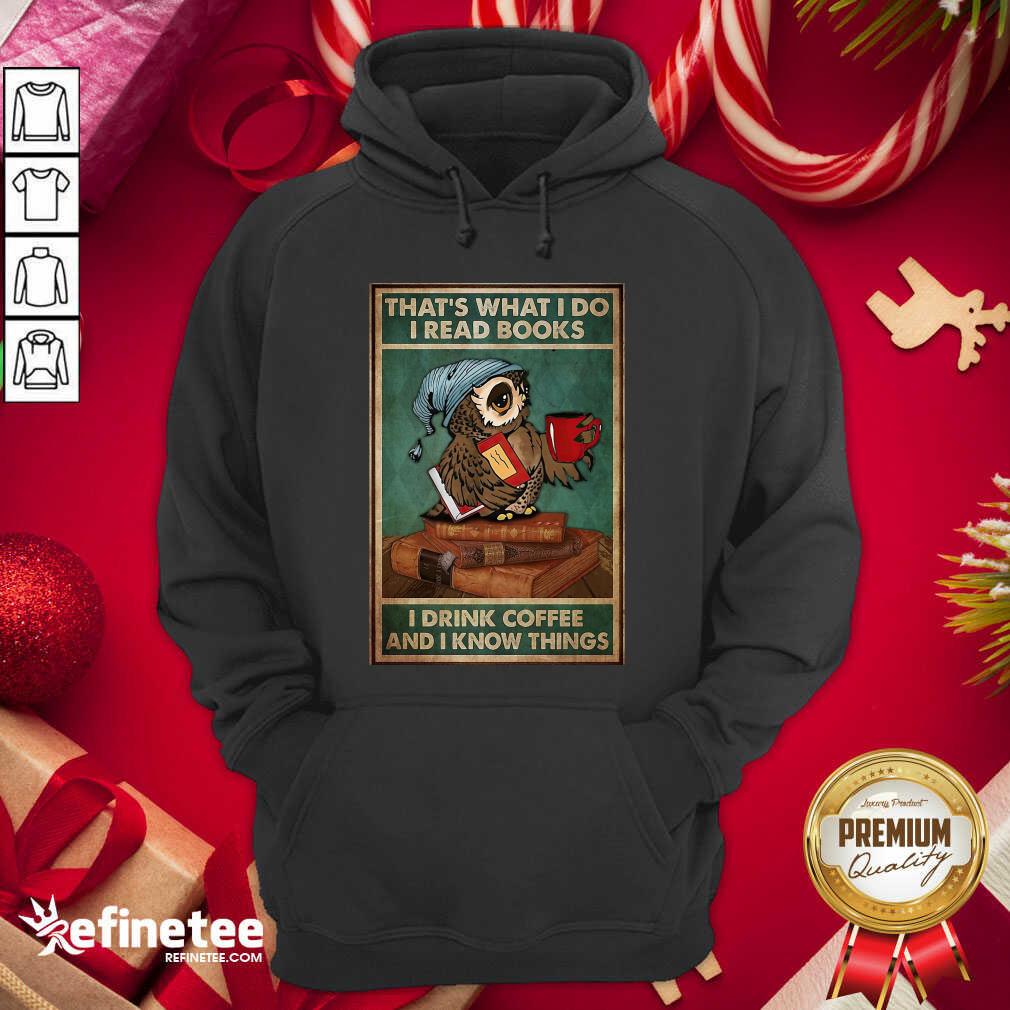 Perfect Owl Read Books Drink Coffee Shirt