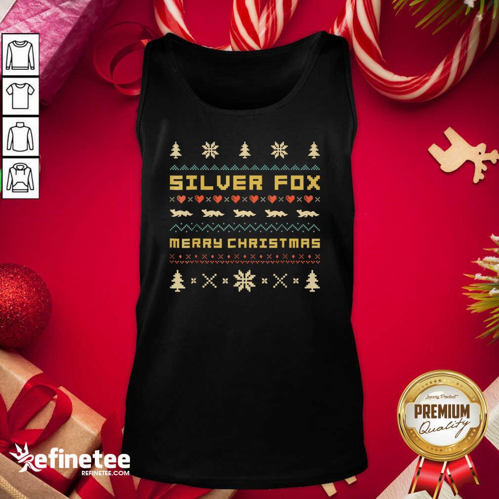Perfect SILVER FOX Merry Christmas Ugly Christmas Shirt