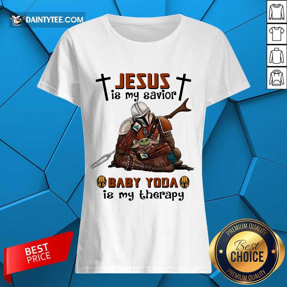 Perfect Star Wars Jesus Baby Yoda Is My Therapy 45 Shirt