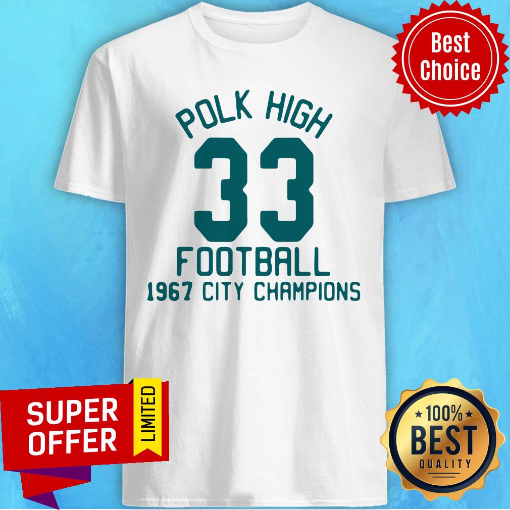 Polk High School Football City Champions 1967 Jersey Shirt