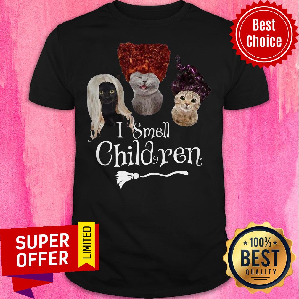 Premium Cats Hocat Pocat I Smell Children Shirt