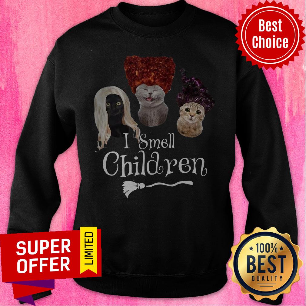Premium Cats Hocat Pocat I Smell Children Shirt
