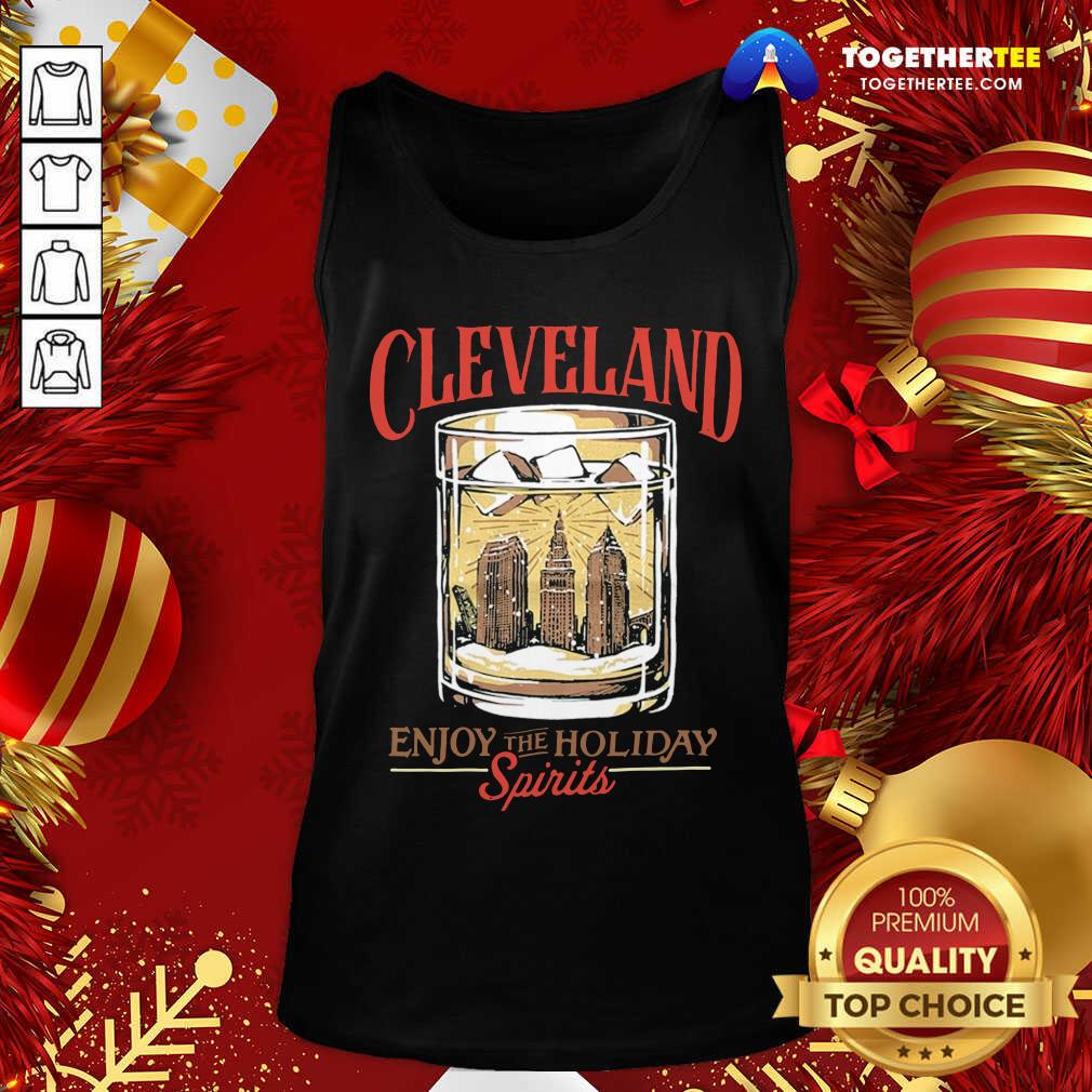 Premium Cleveland Whiskey Enjoy The Holiday Spirits Shirt