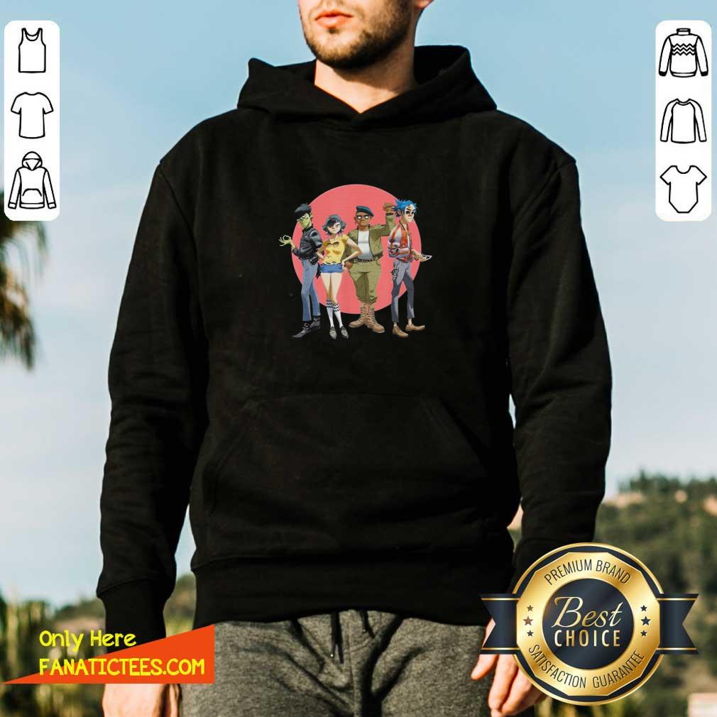 Premium Gorillaz Group Circle Rise Shirt