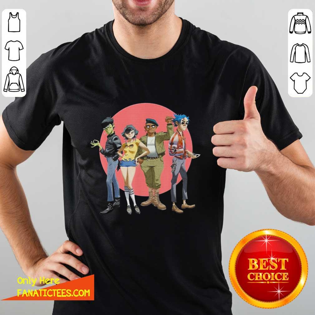 Premium Gorillaz Group Circle Rise Shirt