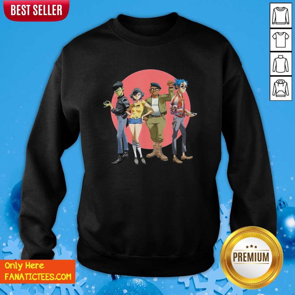Premium Gorillaz Group Circle Rise Shirt