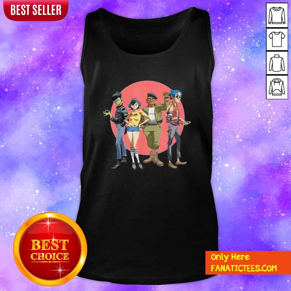 Premium Gorillaz Group Circle Rise Shirt