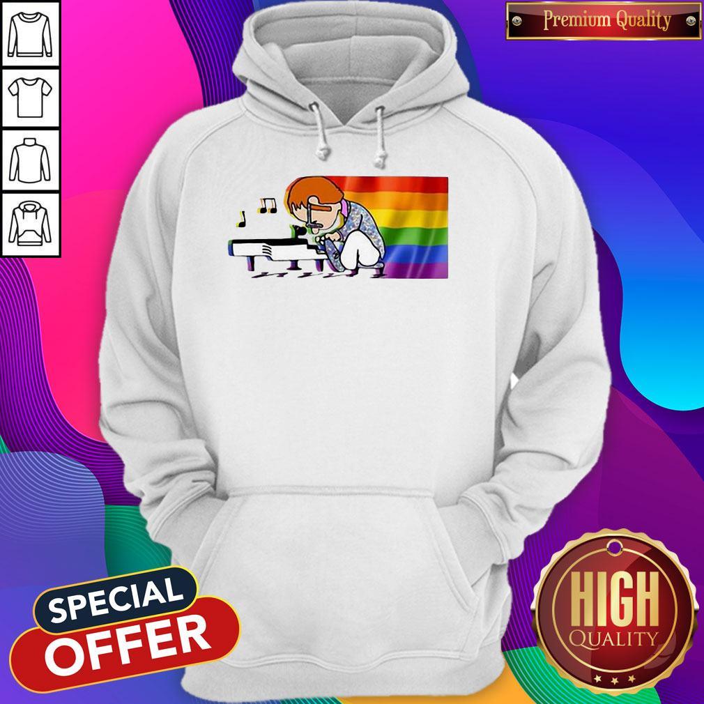 Premium LGBT Elton John And Piano Rocketman Shirt