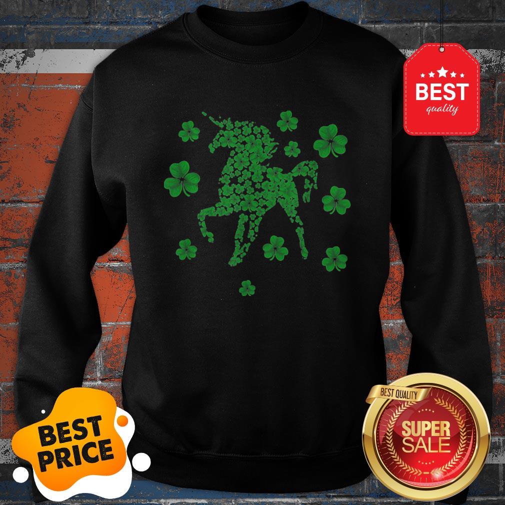 Premium Unicorn Irish Shamrock Clovers St Patrick’s Day Fairy Tale Shirt