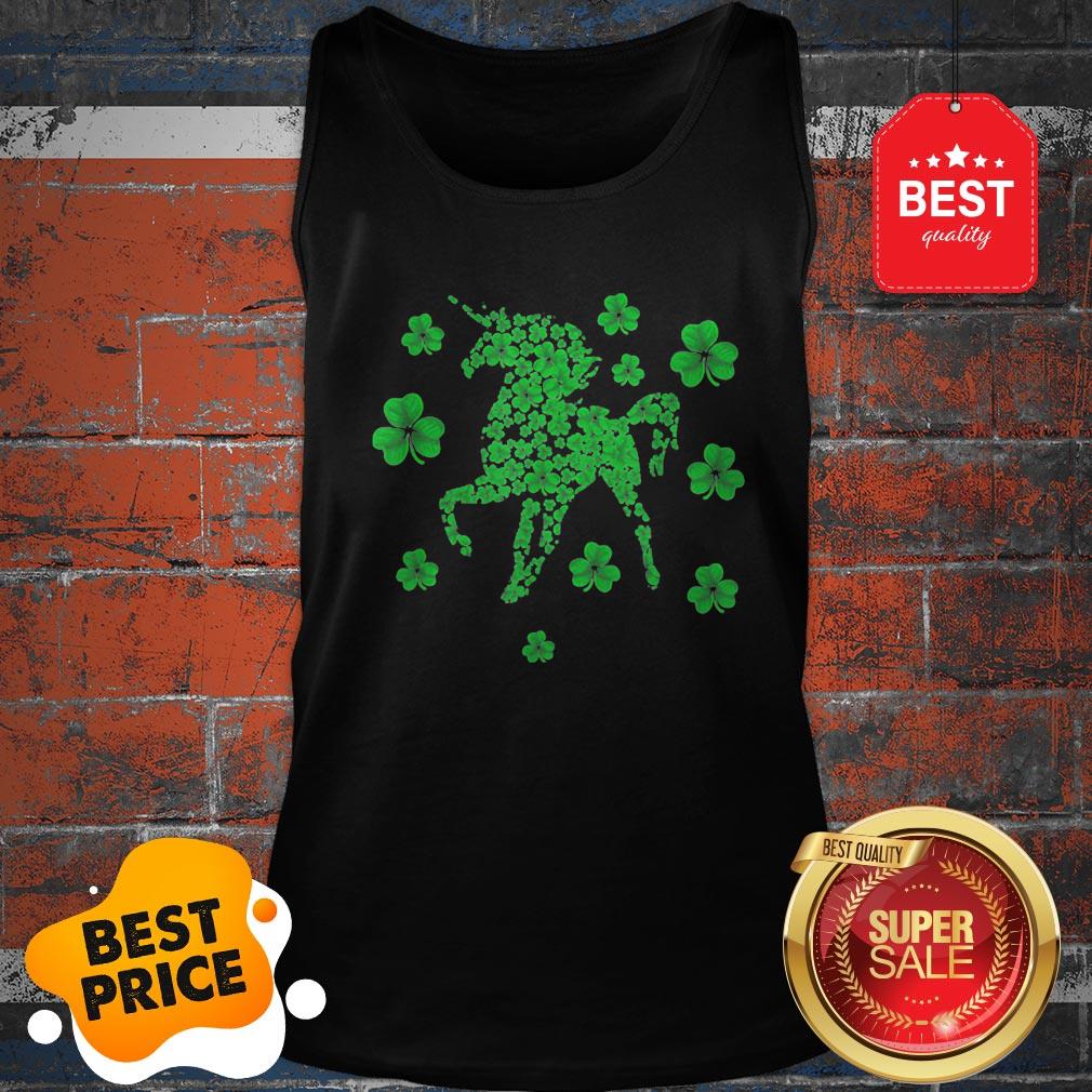Premium Unicorn Irish Shamrock Clovers St Patrick’s Day Fairy Tale Shirt