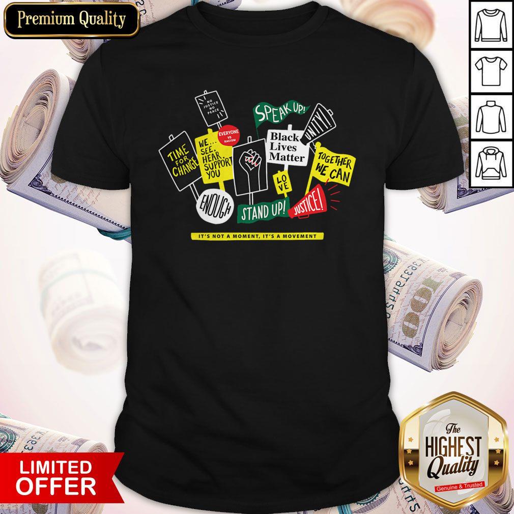 Pretty Fast Shipping Starbucks White Black Lives Matter BLM Shirt