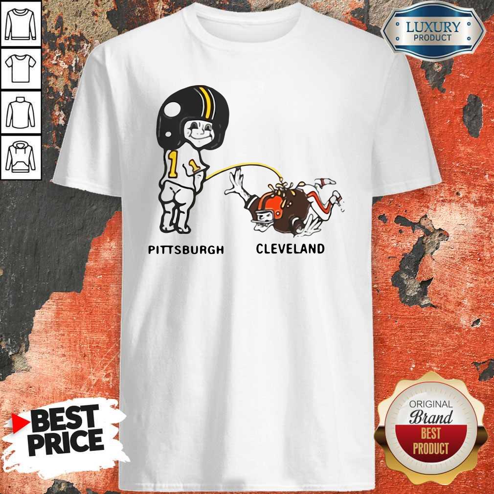 Pretty Piss On Pittsburgh Steelers Pee Cleveland Browns Shirt