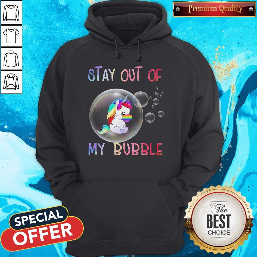 Pretty Stay Out Of My Bubble Horse LGBT Covid Shirt