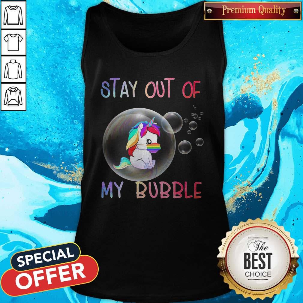 Pretty Stay Out Of My Bubble Horse LGBT Covid Shirt