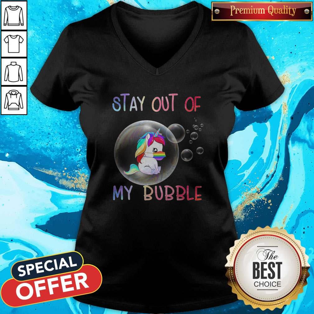 Pretty Stay Out Of My Bubble Horse LGBT Covid Shirt