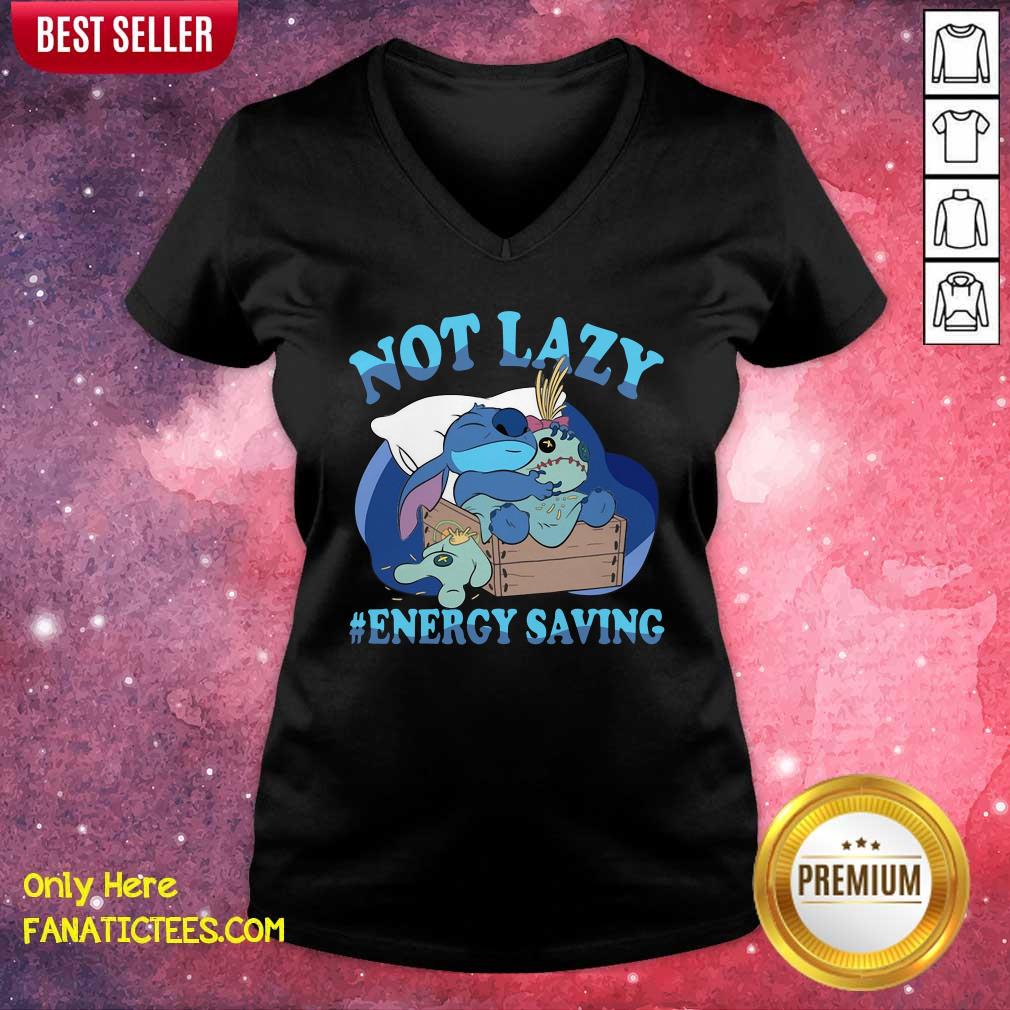 Pretty Stitch Not Lazy #Energy Saving Shirt