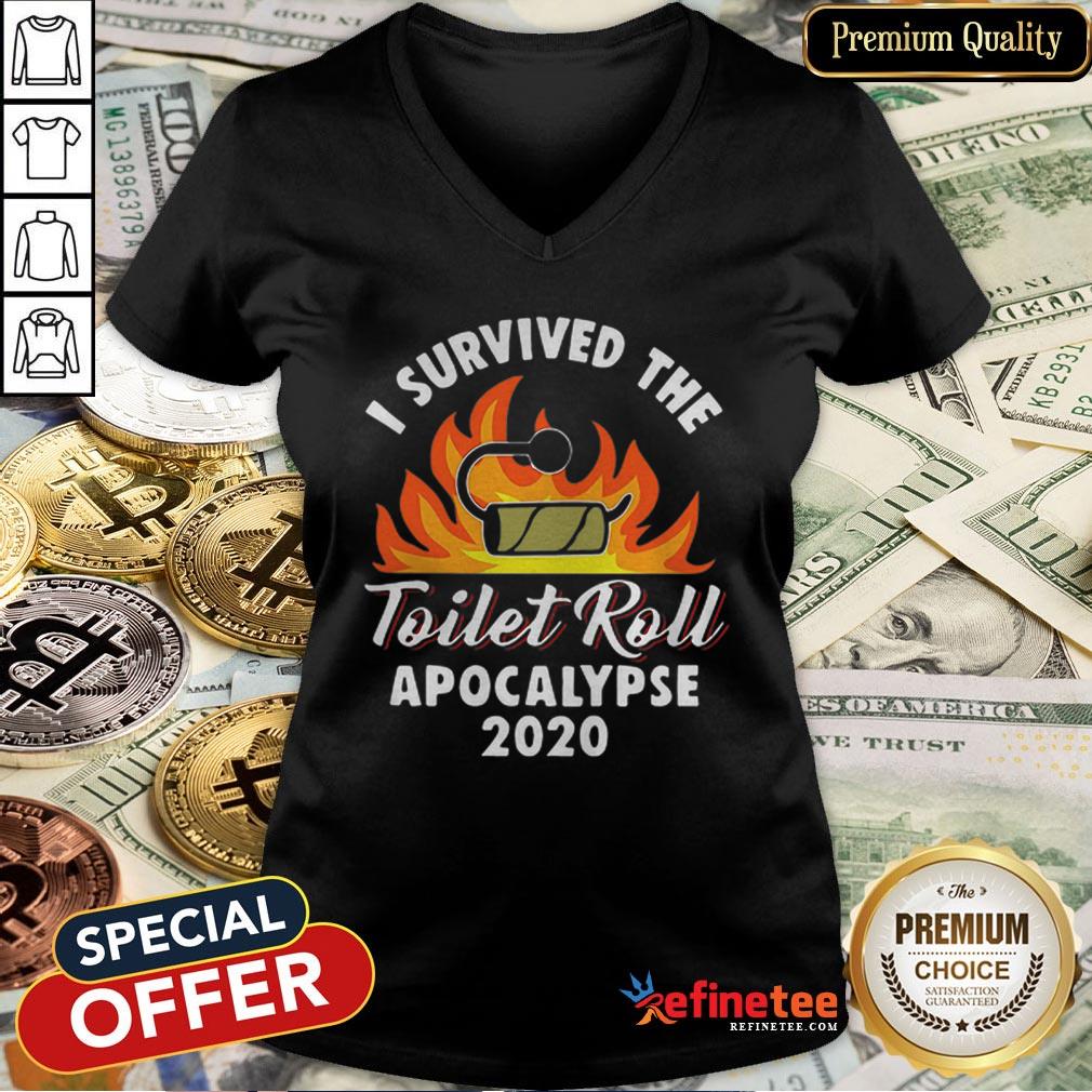 Pretty Toilet Paper Shortage I Survived The Toilet Roll Apocalypse 2020 Shirt