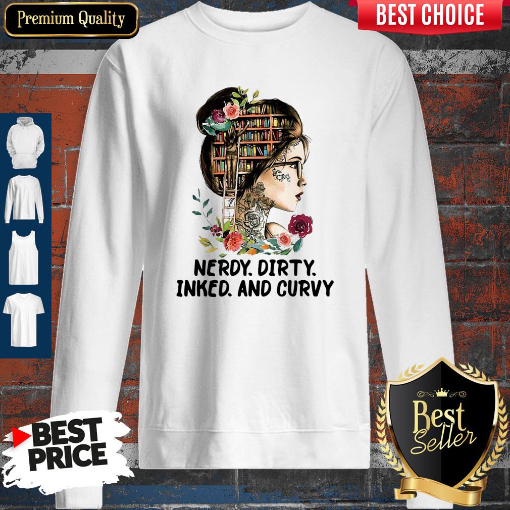 Pro Girl Library Nerdy Dirty Inked And Curvy Shirt