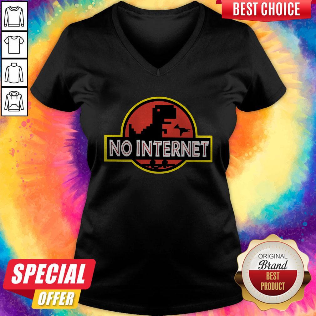Pro Jurassic Park Saurus No Internet Shirt