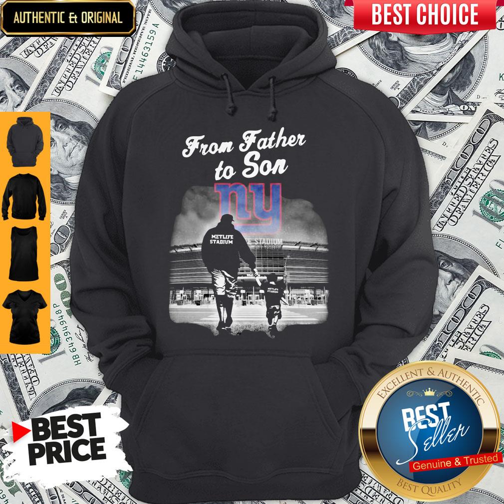Pro New York Giants From Father To Son Metlife Stadium Happy Fathers Day Shirt