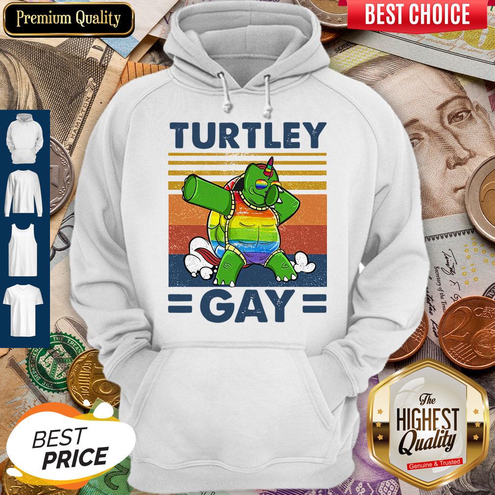 Pro Turtley Gay Turtle Dabbing LGBT Vintage Shirt