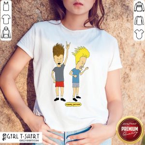 Official Beavis And Butthead Rocking Out Logo Portrait Shirt