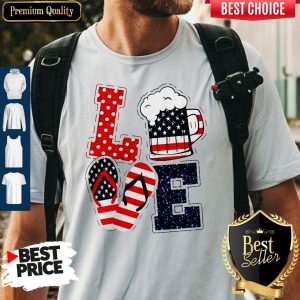 Love American 4th Of July T- Shirt