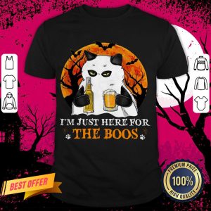 I'm Just Here For The Boos Cat Drink Beer Shirt