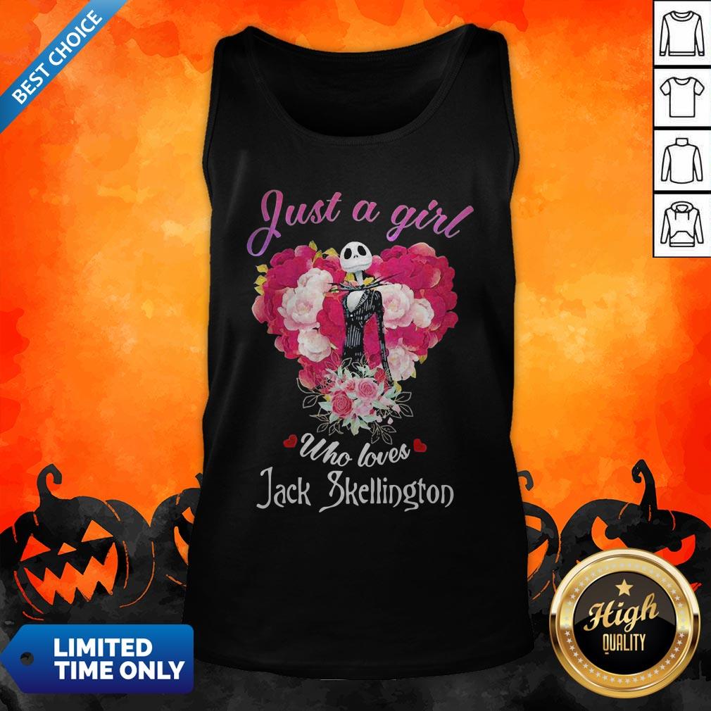 Roses Just A Girl Who Loves Jack Skellington Shirt