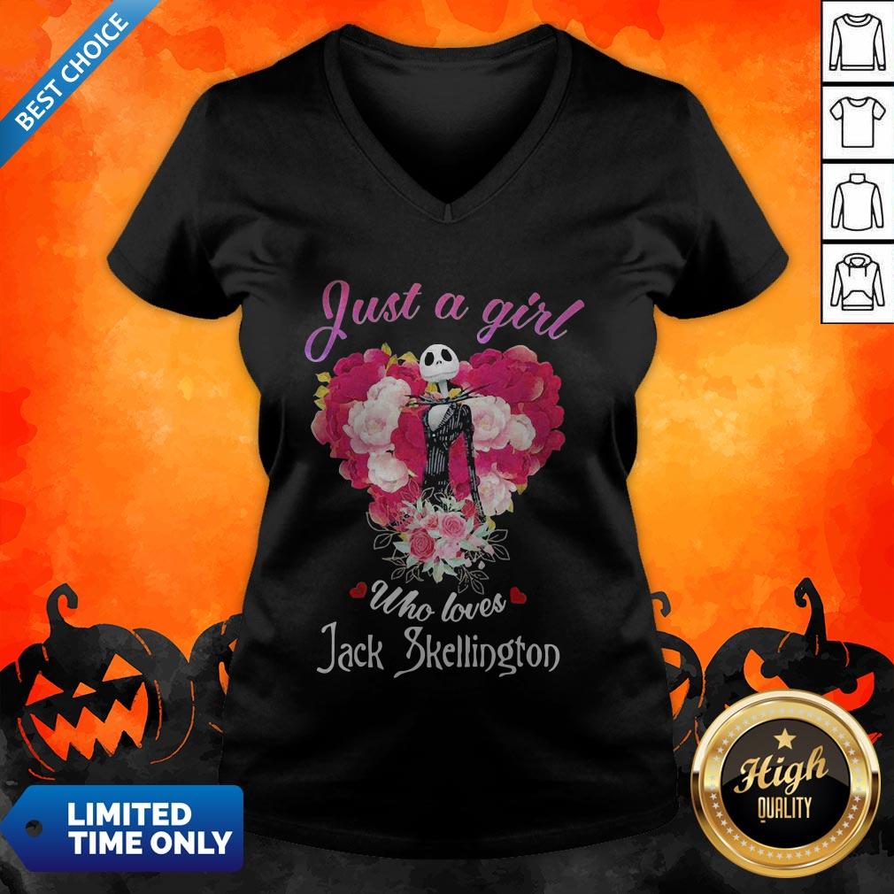 Roses Just A Girl Who Loves Jack Skellington Shirt