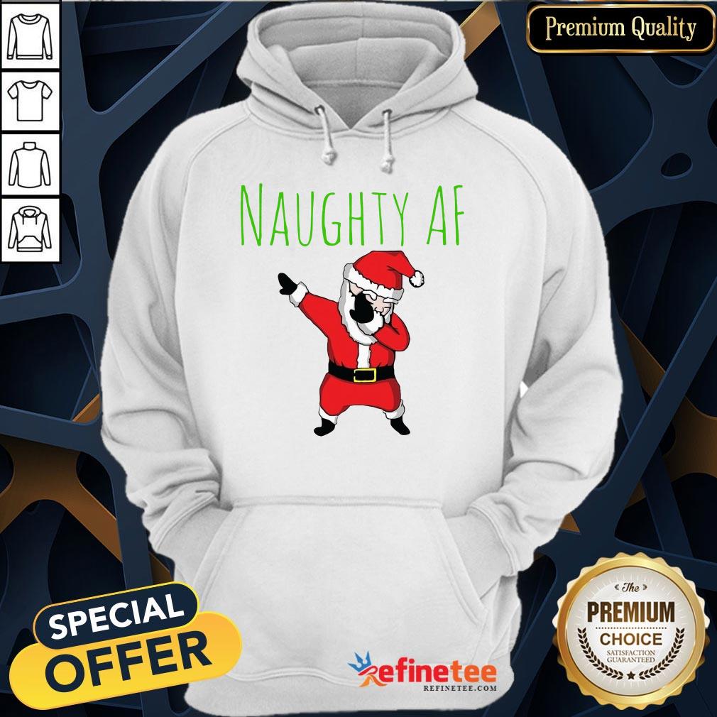 Santa Dabbing Naughty Af Merry Christmas Shirt