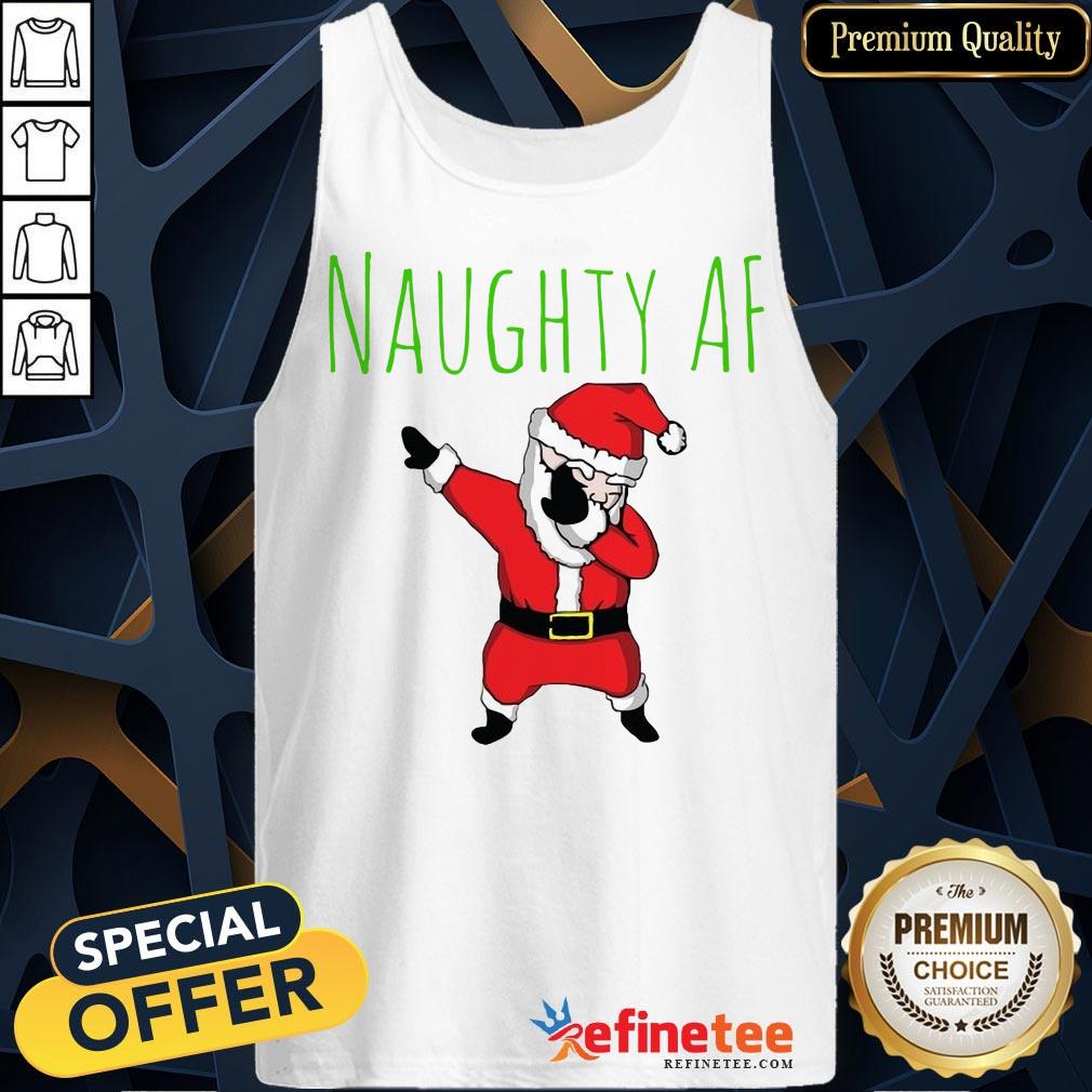 Santa Dabbing Naughty Af Merry Christmas Shirt