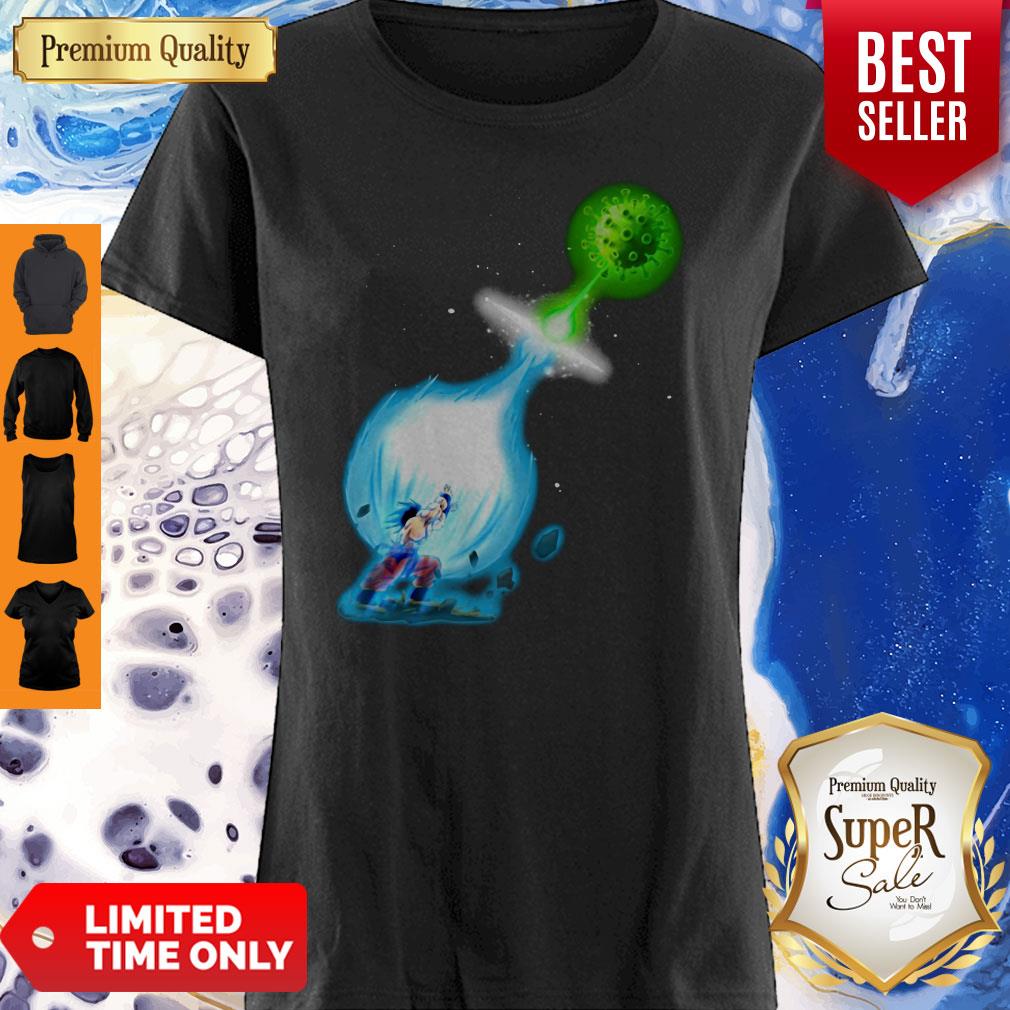 Funny Goku Kamehameha Vs Coronavirus Shirt