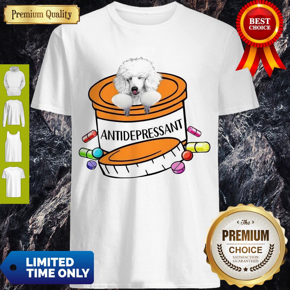 Nice White Poodle Antidepressant Mug T-Shirt