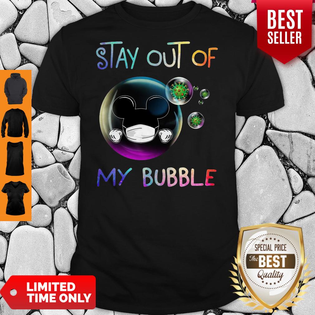 Official Mickey Mouse Stay Out Of My Bubble Coronavirus Shirt