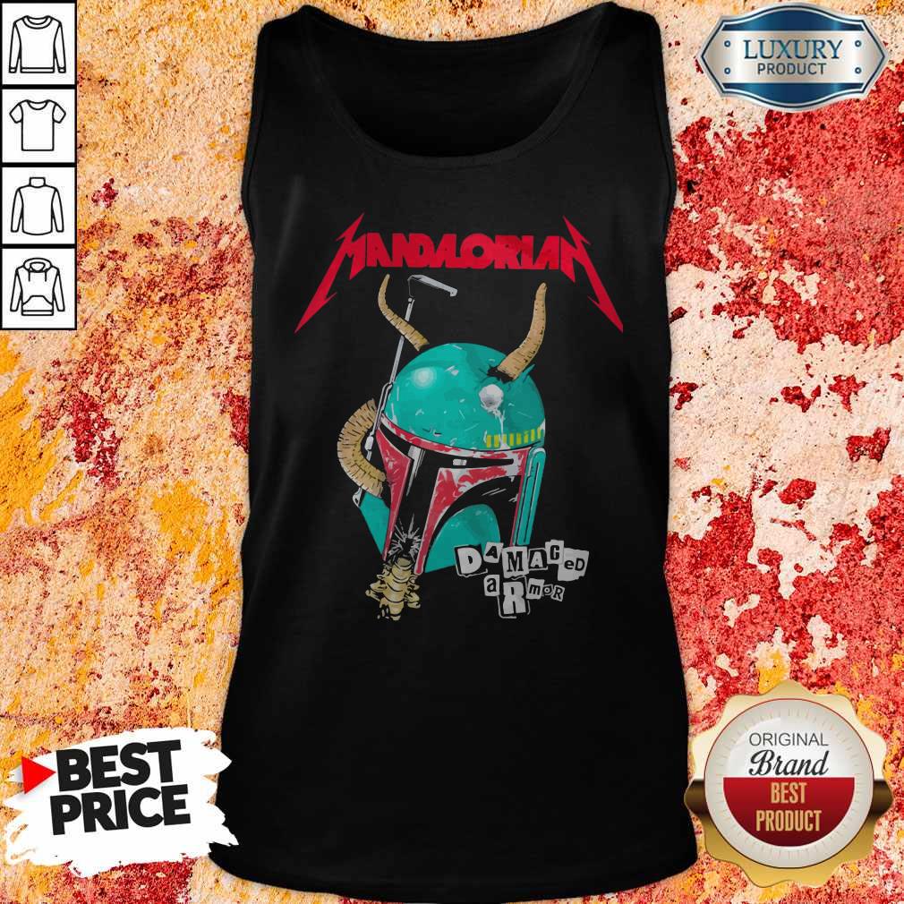 Star Wars Metallica Mandalorian Damaged Armor Shirt